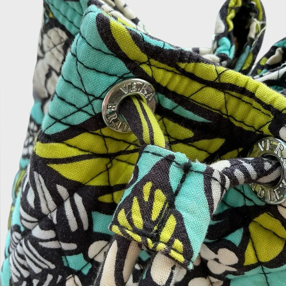 Vera Bradley Island Blooms Ditty Bag Backpack Quilted Drawstring Floral